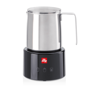 illy Electric Milk Frother in White and Black - Chefs For Foodies