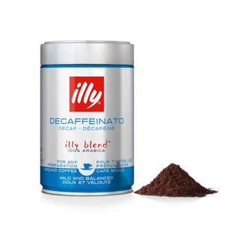 illy Ground Espresso DECAFFEINATO roast Coffee 250 g - Chefs For Foodies