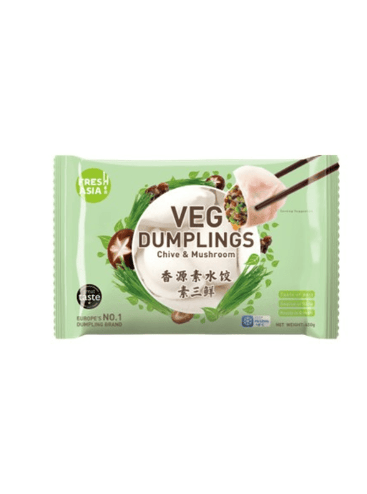 Chive and Mushroom Dumplings 450g with 20 Pcs Savory Dim Sum Quick Prep - Chefs For Foodies