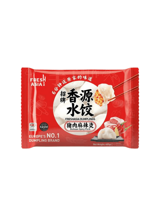 Hot and Spicy Pork Dumplings 400g with 25pcs Bold Flavour Quick Snack Sensation - Chefs For Foodies
