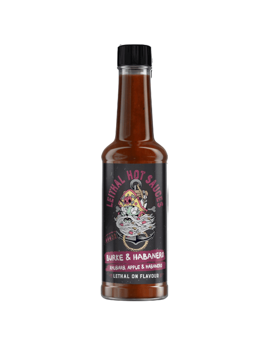 Leithal Hot Sauces Burke & Habanero 150ml with Habanero Chillies - Chefs For Foodies