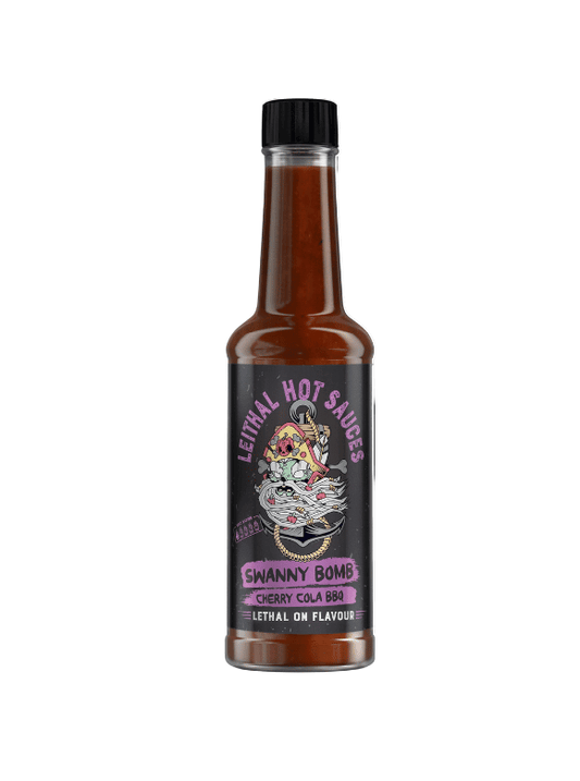 Swanny Bomb Leithal Hot Sauces 150ml Containing cherries, cola, cumin and chipotle spice - Chefs For Foodies