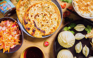 Dim Sum with Pancakes, Coconut Rice & Asian Salad Recipe By Omar Foster