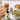Artisan pizza, tikka masala and grain bowl with JUX red onion, Saucerer pasta sauce and All Dressed Up tahini dressing.
