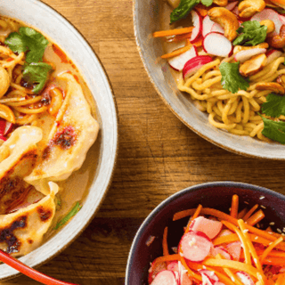 Chicken Gyoza Ramen Bowl by Masterchef Omar Foster