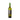 Wine bottle with green cap and label on a white background