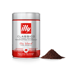 illy CLASSICO roast Americano Ground Coffee 250 g - Chefs For Foodies