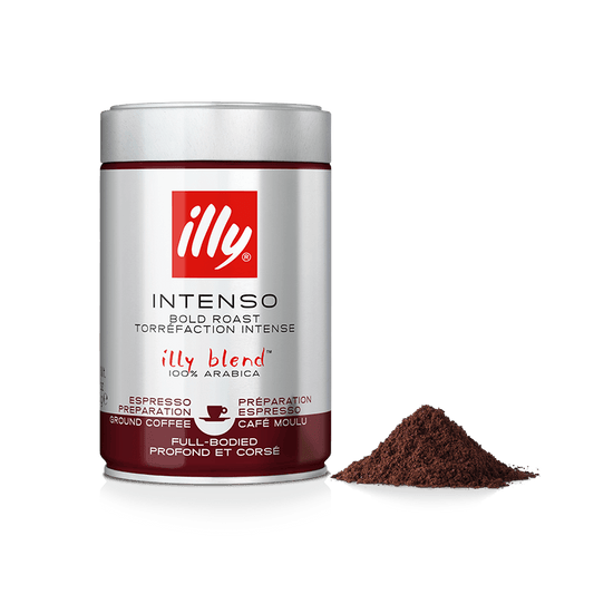 illy Ground Espresso INTENSO Roast Coffee 250 g - Chefs For Foodies