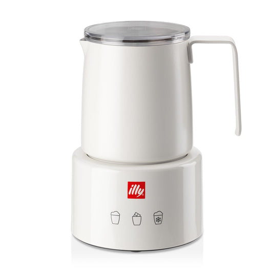 illy Electric Milk Frother in White and Black - Chefs For Foodies