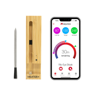 MEATER PLUS Wireless Meat Thermometer — 50m Range for BBQ, Smoker & Oven