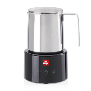 illy Electric Milk Frother in White and Black - Chefs For Foodies