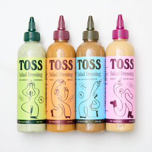 The Ultimate TOSS Team – 4-Pack of Bold, All-Natural Salad Dressings