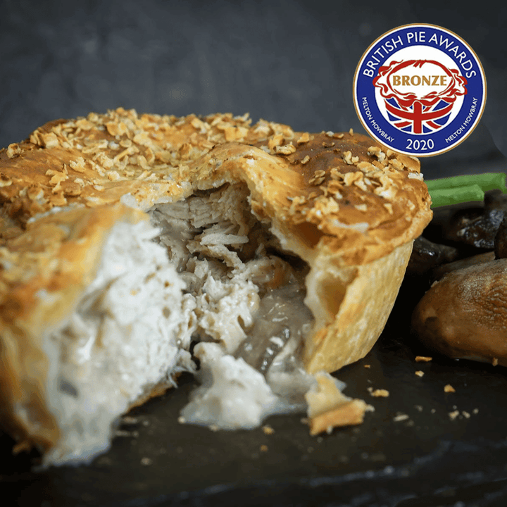 Chicken and Mushroom British Gourmet Pie Ready to bake - Chefs For Foodies