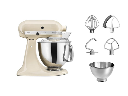 KitchenAid Artisan 175 Stand Mixer with Tilt Head 4.8L 2 Bowls 4 Attachments Plus Free Gift - Chefs For Foodies
