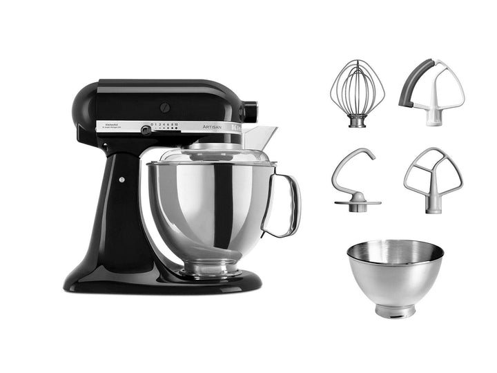 KitchenAid Artisan 175 Stand Mixer with 2 Bowls, 4 Attachments and £100 Gift Voucher - Chefs For Foodies