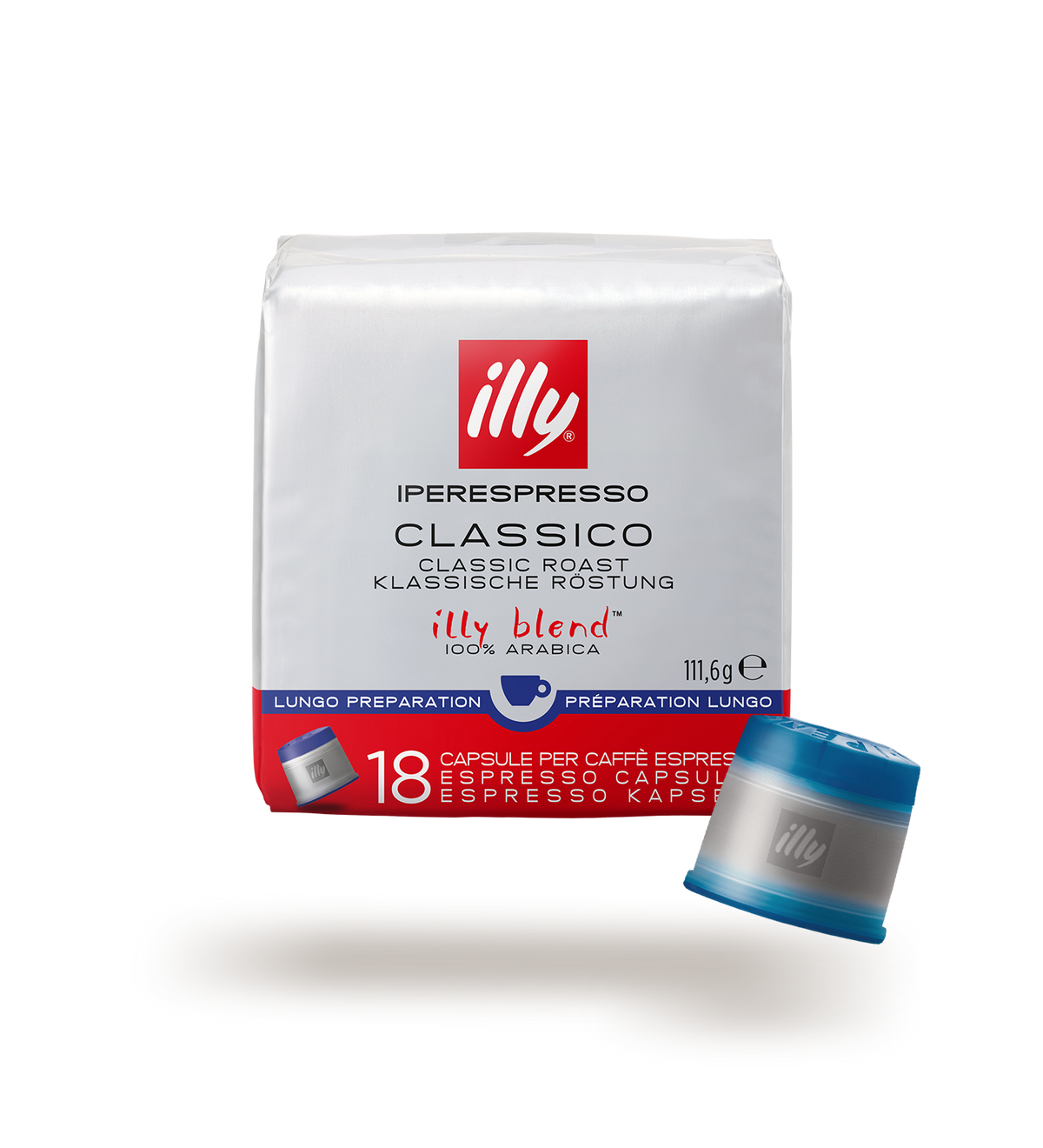 Iperespresso Classico Lungo Coffee Capsules Smooth Medium Roast Coffee