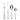 ONEIDA Icarus 24 Pieces Cutlery Set - Stainless Steel - 6 Person Place Setting