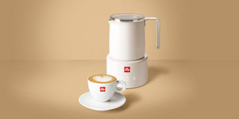 illy Electric Milk Frother in White and Black - Chefs For Foodies