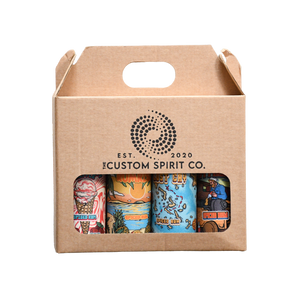 The Custom Spirit Co Adventurer Rum Tasting Pack - 4 Premium Rum Miniatures Gift Set