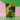 Green and brown package of Hojicha tea on a colorful background