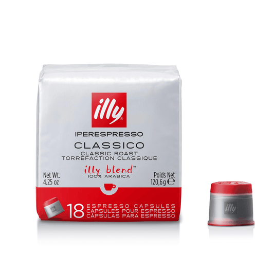 illy CLASSICO roast coffee in Iperespresso pack of 18 capsules - Chefs For Foodies