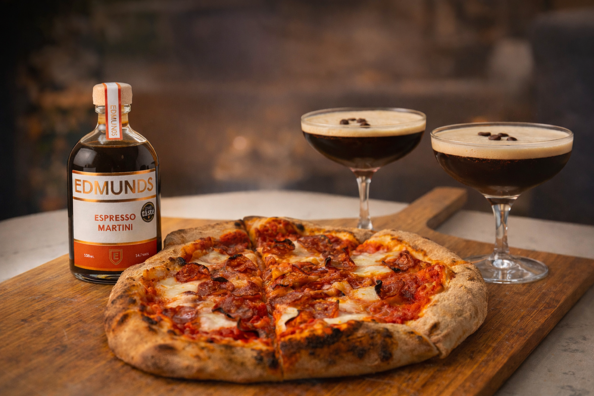 Artisan Double Pepperoni Pizza Bundle Two Espresso Martinis Edmunds Cocktails