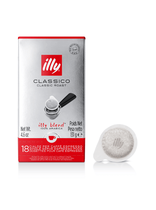 illy CLASSICO roast coffee in single-serve E.S.E. pods - 18 pods - Chefs For Foodies