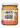 A 270g glass jar of Eric's Creamy Peanut Butter on a white background. The jar contains creamy peanut butter and features a white lid with a yellow and white striped label that has black and pink text.
