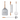 Set of DeliVita kitchen tools including a spatula, knife, and round tool on a white background.