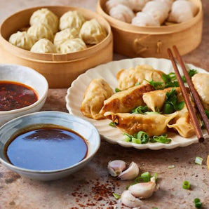 Vegetarian Favourites Dim Sum Bundle with & Peichin's Table Sizchuan Chilli Crisp