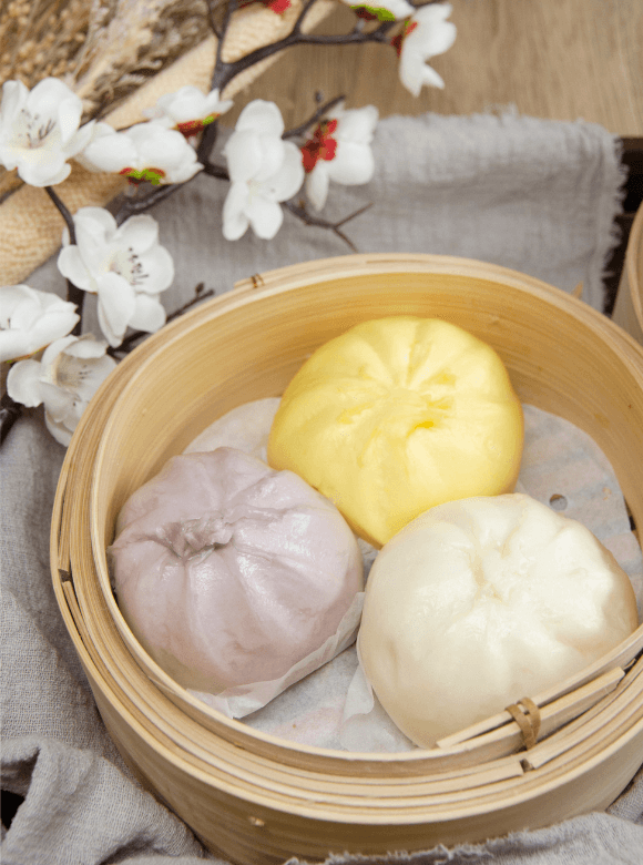 Custard Bun 360g with 6 Pcs Fluffy Dim Sum with Creamy Filling Quick Prep - Chefs For Foodies