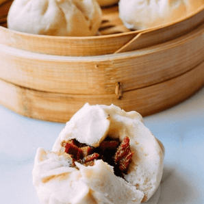 Pork Cha Siu Bao Chinese Bun 270g with 6pcs Rich Succulent Dim Sum Quick Prep - Chefs For Foodies