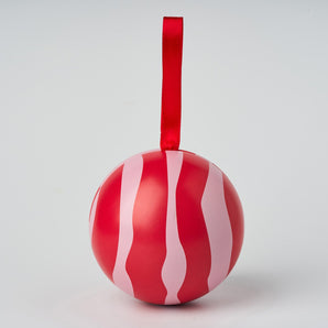 Gåva Gifting Pink And Red Zebra Print Filled Christmas Baubles