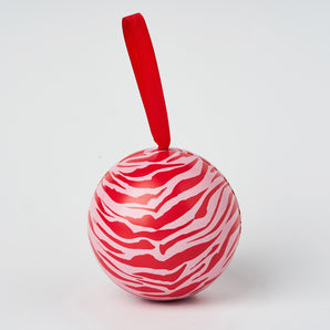 Gåva Gifting Pink and Red Tiger Print Christmas Filled Baubles