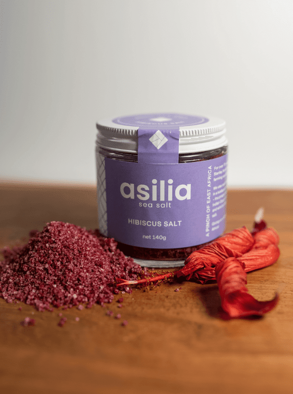 Hibiscus Infused Sea Salt Vibrant Flavor for Salads and Cocktails 140g - Chefs For Foodies