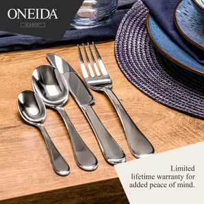 Oneida Icarus 24-Piece Stainless Steel Cutlery Set – 6-Person Place Setting