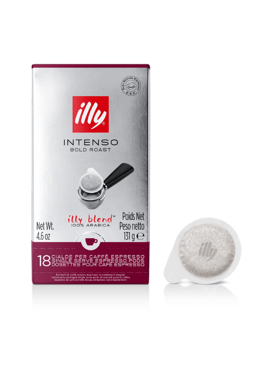 illy Intenso roast coffee in single-serve E.S.E. 18 pods - Chefs For Foodies