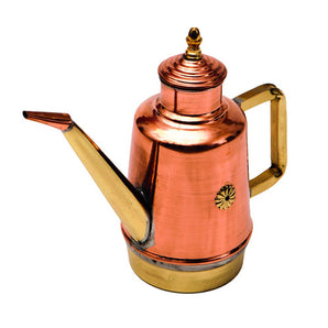 Handmade Italian Copper & Brass Oil Can — Precision Drizzle
