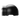 Black elbow pipe fitting on a white background