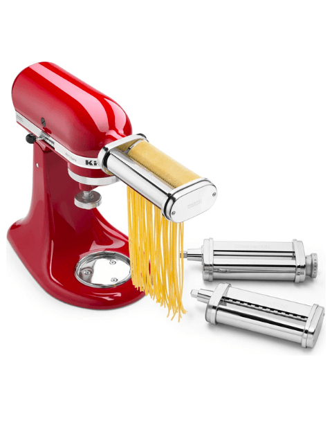 KitchenAid Stand Mixer attachments Pasta Cutters and Roller 3-Piece - Chefs For Foodies