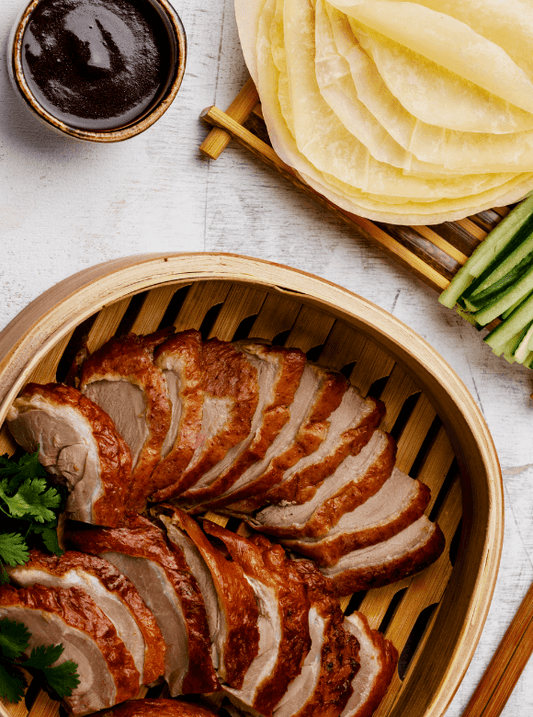 Authentic Peking Duck Recipe Kit Banquet with Handmade Pancakes Spring Onions Hoisin Sauce Recipe Kit Serves 8 by Chef Omar Foster
