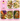 A collage showing six food dishes and a Toss dressing bottle on a pink background, with labels reading Sweet Tahini Chick, Falafel Pitas, Pasta, Grain Bowl, Chickpea Salad, and Roasted Veg.