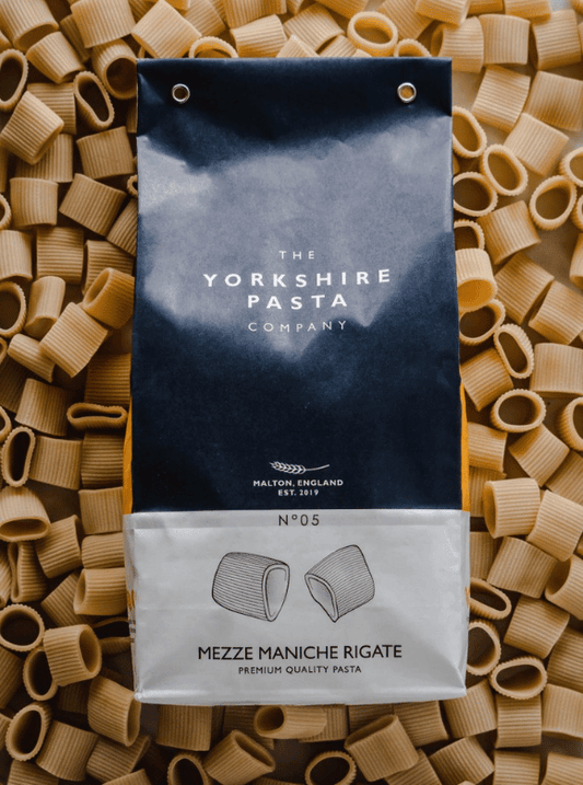 The Yorkshire Pasta Company - No 05 Mezze Maniche Rigate 500g - Chefs For Foodies