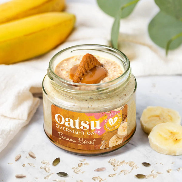 Oatsu Banana Biscuit | 170g Overnight oats - Chefs For Foodies