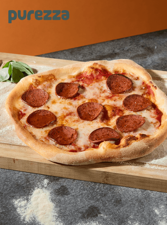 Vegan Pepperoni Pizza Kit Serves 2 with Vegan Mozzarella and Pepperoni Created by Pizza Master Ricardo Arias - Chefs For Foodies