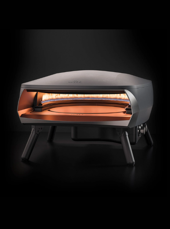 Witt ETNA Rotante Award Winning Pizza Oven with 360 Degrees Rotating Pizza Stone and Booster Burner. This Outdoor Gas Pizza Oven Bakes a Pizza in Less than a minute - Graphite + FREE Gift