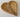 25cm wooden heart bowl showing mango wood grain