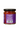 A glass jar of red pepper stews and soups, showing the purple back label with text and a barcode, topped with a black lid, on a white background.