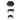 Black portable grill with dimensions labeled on a white background