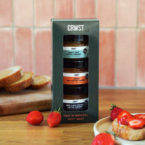 Crwst Caramel Gift Box – Award-Winning Welsh Salted Caramels Trio